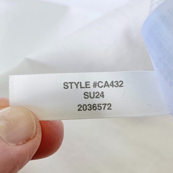 NWT J. Crew Factory Short Sleeve Collared Mini Dress, White, Size 4 - Picture 9 of 10